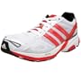 adidas Women's adiZero Boston Running Shoe,White/Art Red/Black,7 M