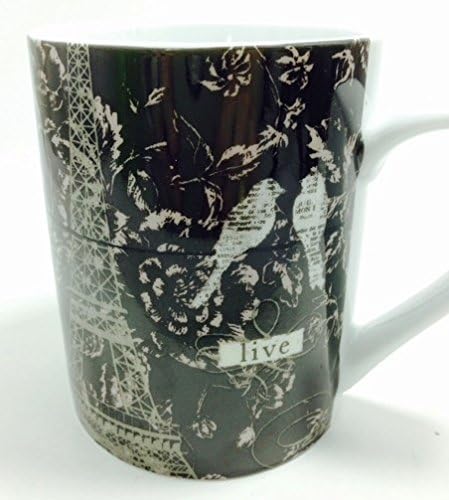 Lovebirds in Paris Eiffel Tower Coffee Mug