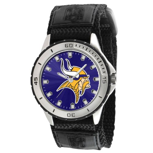 Game Time Men's NFL-VET-MIN Veteran Custom Minnesota Vikings Veteran Series Watch