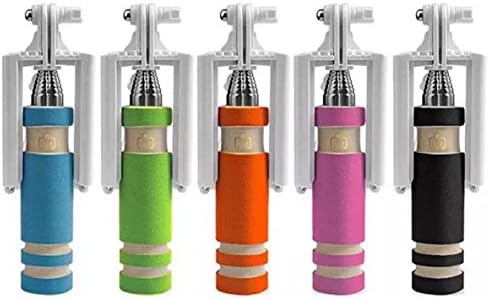 Imaging Bay Women's Super Cute Pink Mini Selfie Stick for Apple iPhone 6s, 6s Plus, 6, 6 Plus, 5s, 5, and Samsung Note 5, LG, Motorola and other smart phones