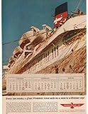 1962 American President Lines Sails Every 2 Weeks Print Ad (18621)