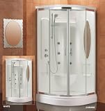 DreamLine SHJC-1238386-01 ATLANTICA Jetted and Steam Shower, White and Chrome