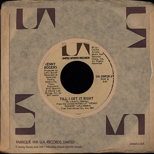 KENNY ROGERS - Lucille / Till I Get It Right - Zortam Music