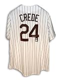 Autographed Joe Crede Chicago White Sox Pinstripe Jersey