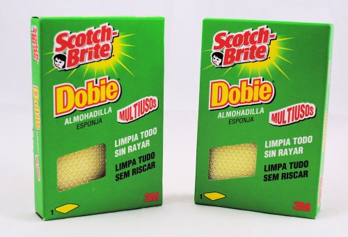 2 Scotch Brite 3M Dobie All Purpose Cleaning Pads