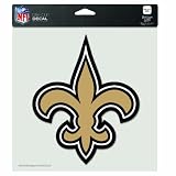 NFL New Orleans Saints 8-by-8 Inch Diecut Colored Decal