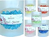 Deko-Steine aus Acryl, blau, Diamant klein 80g in PVC-Box