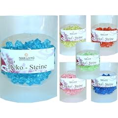 Deko-Steine aus Acryl, blau, Diamant klein 80g in PVC-Box