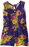 Splendid Littles Baby-girls Infant Pop Garden Romper, Deep Violet, 18-24 Months
