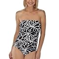 Merona&reg; Women's One Piece Swimsuit with Bandeau Top - Black/White
