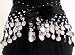 Black Belly Dance Skirt With Gold Coins (Great Gift Idea)