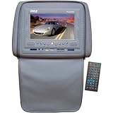 Adjustable Headrests 7'' TFT/LCD Monitor With Built In DVD Player & IR/FM Transmitter With Cover-Grey-GB0393