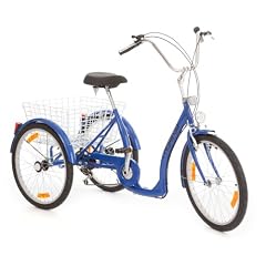 Dreirad f�r Erwachsene mit tiefem Einstieg. Therapierad. 6 Gang Shimano Kettenschaltung. 24 Zoll (61cm) Farbe blau