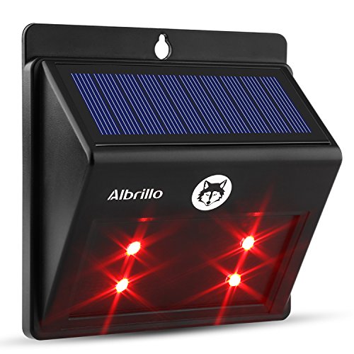 Albrillo courtyard solar powered predator deterrent led…