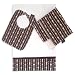 Chocolate Bliss Bib, Burp Cloth and Cuddle Blanket Set