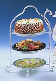 3 TIER DESSERT STAND - SILVER 3 TIER DESSERT STAND