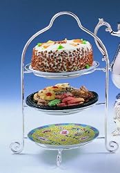 3 TIER DESSERT STAND - SILVER 3 TIER DESSERT STAND