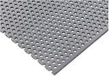 PVC Perforated Sheet, Gray, 3/16
