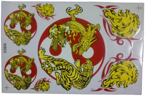 Yin Yang Sticker - Car Racing Stickers, ATV, Motorcycle Stickers (Size 17 X 26 Cm) - Graphic Outstanding 1 Sheet