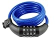 Wordlock CL-409-BL 4-Letter Combination Bike Lock Cable, Blue, 5-Feet