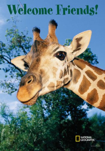 National Geographic by New Creative - Giraffe Garden Impressions Flag