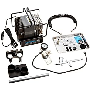 高級エアブラシセット！「Mr.リニアコンプレッサー L7/プラチナブラシ