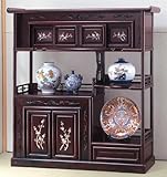 天然木を使った 『螺鈿総紫檀3.5尺飾棚(TSW-300R)』 伝統工芸