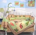 SoHo Dinosaur Plant Crib Nursery Bedding 10 Pieces Set