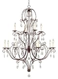 Chateau Collection Mocha Bronze Twelve Light Chandelier