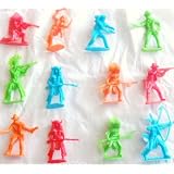 ~ 144 ~ Cowboy & Indian Toy Figures ~ 2 - 2.5 Plastic ~ New by RI