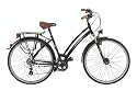 Ruhrwerk Damen Fahrrad (622 mm) Trekking Alu Gaze 24-Gang Shimano Acera Kettenschaltung, gefedert mit Nabendynamo, tiefschwarz matt, 45 cm, 28 Zoll, 68215