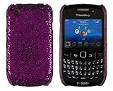 Hard Sparkles Case for BlackBerry Curve 8520 / 8530 / 9300 - Dark Purple