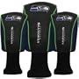 Seattle Seahawks Navy Blue Three-Pack Golf Club Headcovers