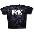 AC/DC "Back in Black" Tie-Dye T-Shirt