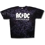 AC/DC "Back in Black" Tie-Dye T-Shirt