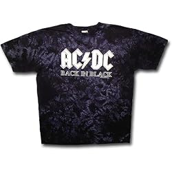 AC/DC "Back in Black" Tie-Dye T-Shirt