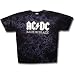 AC/DC "Back in Black" Tie-Dye T-Shirt