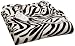 Sunbeam Royal Elegance Microplush Throw, Zebra Black