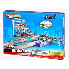 Hot Wheels Deluxe City Hot Rod Garage Playset