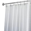 InterDesign 84-Inch Carlton Spa Long Shower Curtain, White