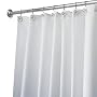 InterDesign Carlton Spa Fabric Shower Curtain, White