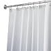 InterDesign 84-Inch Carlton Spa Long Shower Curtain, White