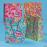 Paisley Print Gift/Goody bags (1 dz)