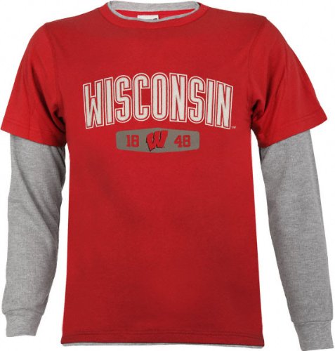 Buy Wisconsin Badgers Vapor Double Layer Long Sleeve Thermal T-Shirt