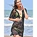 MG Collection Sheer Chiffon V-Neck Swimsuit Cover Up/Beachwear Dress, Black