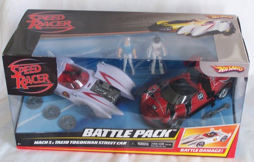 SPEED RACER BATTLE PACK MACH5 & TAEJO TOGOKHAN STREET CAR