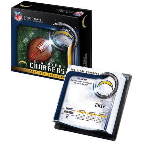 Turner San Diego Chargers 2012 Box Calendar