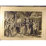 1860 の Wassail ボールのスコットランド人の Gilbert の芸術の古い印刷物
