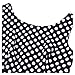 Miusol Women's Cut Out Vintage Polka Dot Optical Illusion Bridesmaid Swing Dress