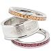 NFL San Francisco 49ers Logo Crystal Stacked Ring Set NFL San Francisco 49ers Logo Crystal Stacked Ring Set